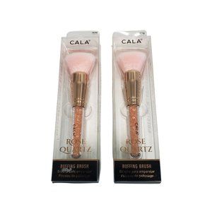 Rose Quartz Buffing Brush - Precision - Perfection Set of 2